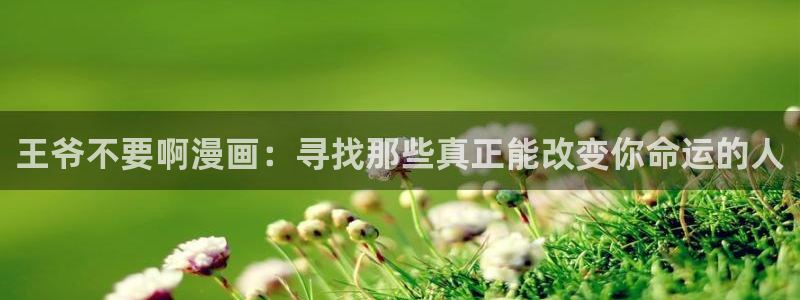 51漫画最新网址：王爷不要啊漫画：寻找那些真正能改变你命运的人