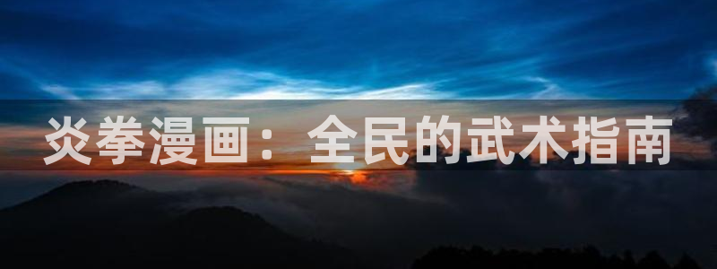 51漫画网址无删减：炎拳漫画：全民的武术指南